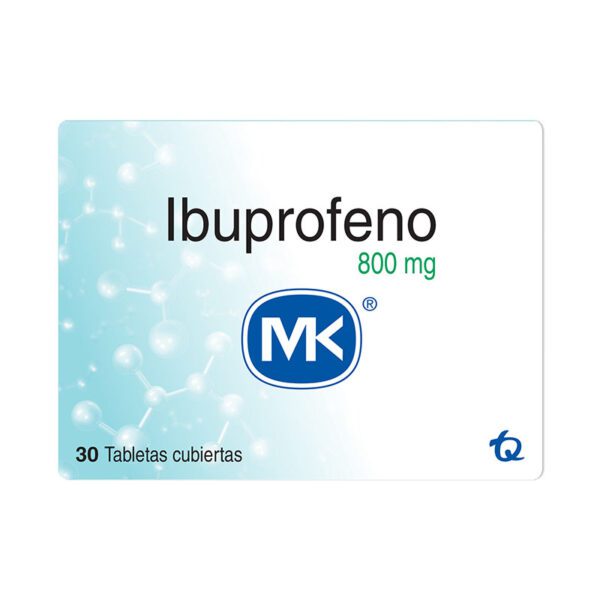 Ibuprofeno 800 Mg 30 Tabletas Mk