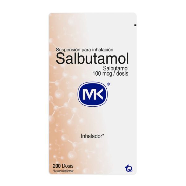 Salbutamol Inhalador 200 Dosis Mk - Imagen 2