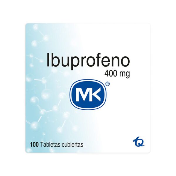 Ibuprofeno 400 Mg 100 Tabletas Mk