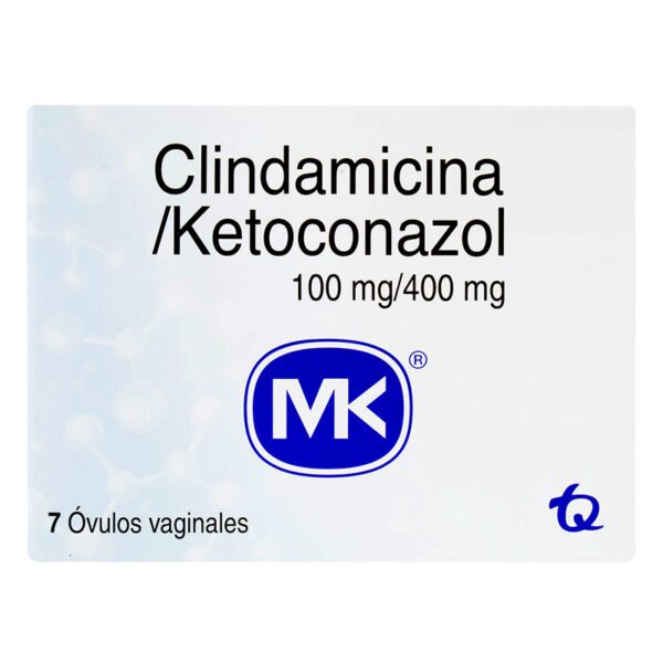 Clindamicina 100 Mg+Ketoconazol 400 Mg 7 Óvulos - Imagen 2