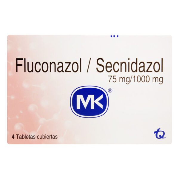 Fluconazol 75 Mg+Secnidazol 1G 4 Tabletas