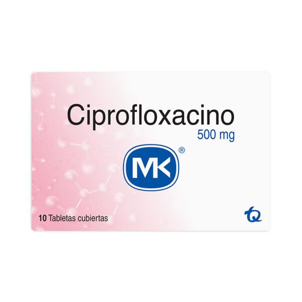 Ciprofloxacina 500 Mg 10 Tabletas Mk