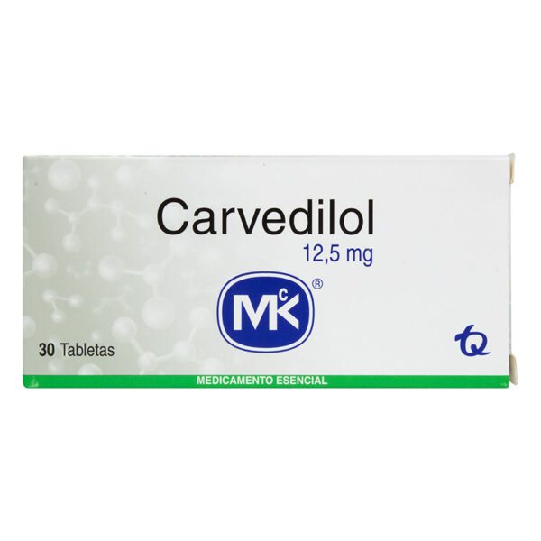 Carvedilol 12.5 Mg 30 Tabletas Mk(M)14820
