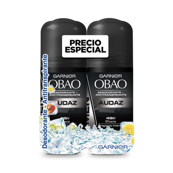 2 Desodorantes Obao Rollon Audaz 65 Gr Precio Especial