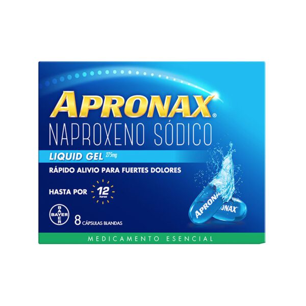 Apronax Liquid Gel 275 Mg 8 Capsulas