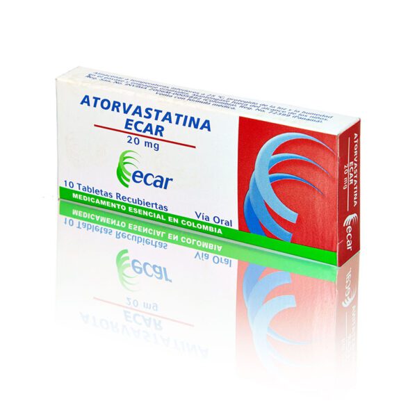 Atorvastatina 20 Mg 10 Tabletas Ec