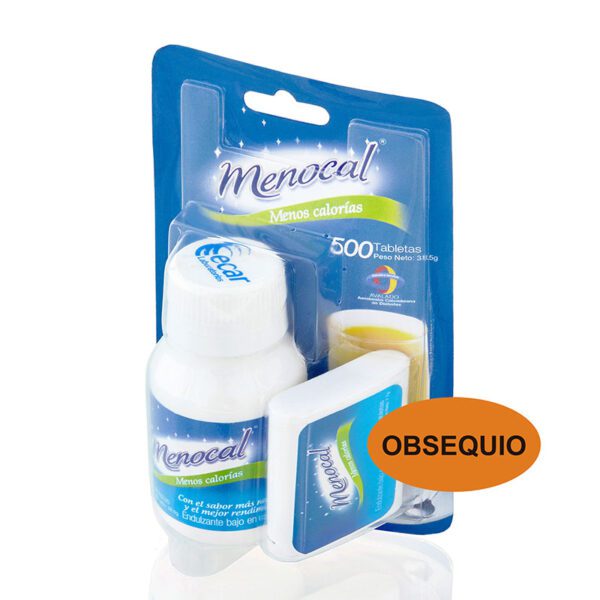 Menocal 500 Tabletas Gratis Dispensador 100 Tabletas