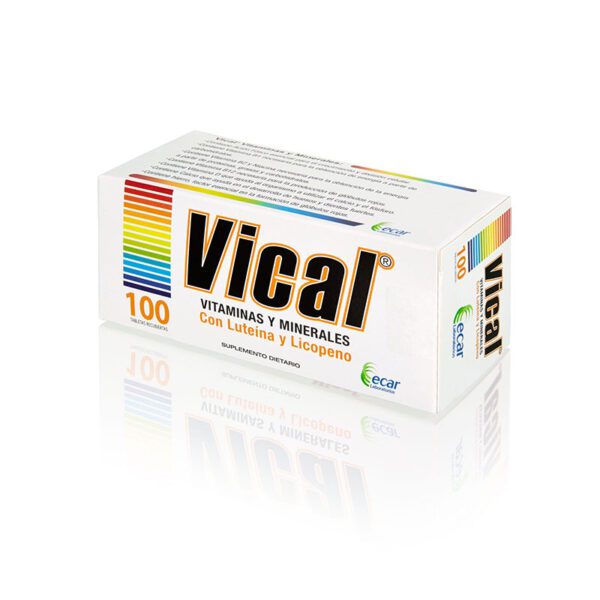 Vical Vitaminas Y Minerales 100 Tabletas - Imagen 2