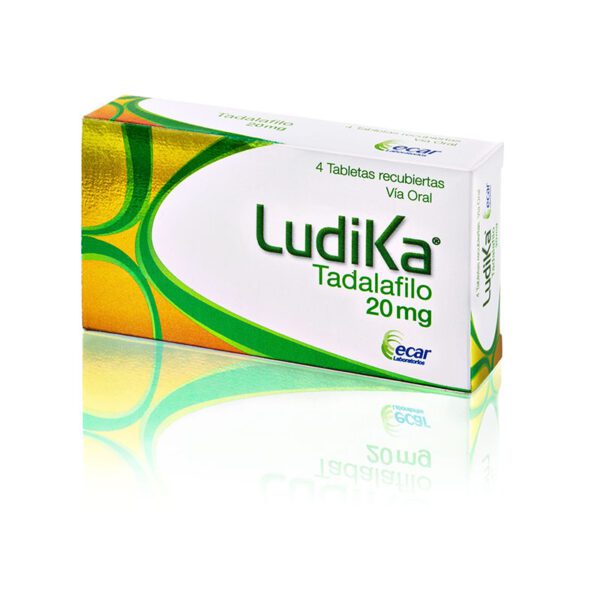 Ludika Tadalafilo 20 Mg 4 Tabletas(3%+)