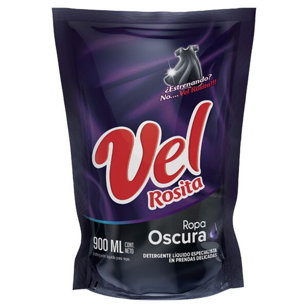 Detergente El Rosita Líquido Doypack Ropa Oscura 900Ml - Imagen 2