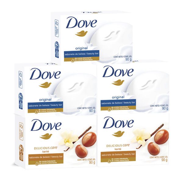 5 Jabones Dove Mix 90 Gr Precio Especial