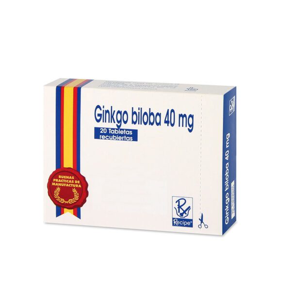 Ginkgo Biloba 40 Mg 20 Tabletas Rc - Imagen 2