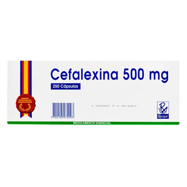 Cefalexina 500 Mg 250 Cápsulas Rc (A)