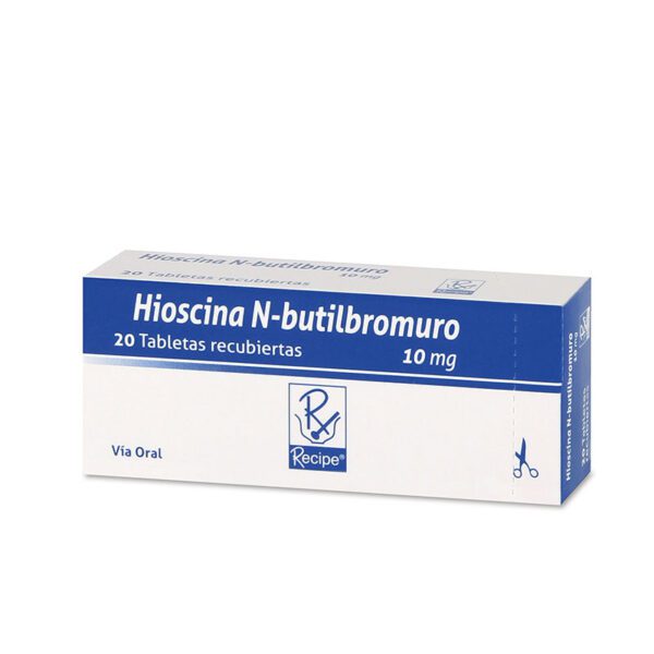 Hioscina N-Butil Bromuro 10 Mg 20 Tabletas Rc