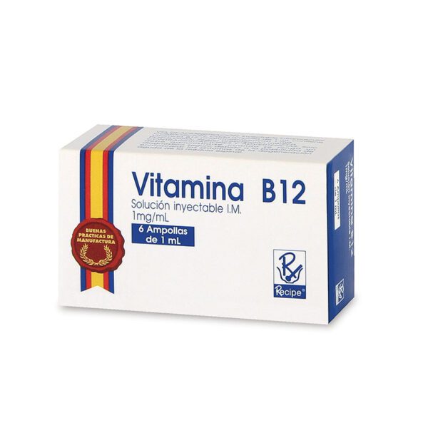 Vitamina B12 1 Ml 6 Ampollas Rc - Imagen 2