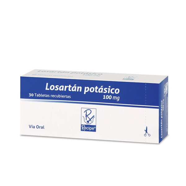 Losartán Potásico 100 Mg 30 Tabletas Rc