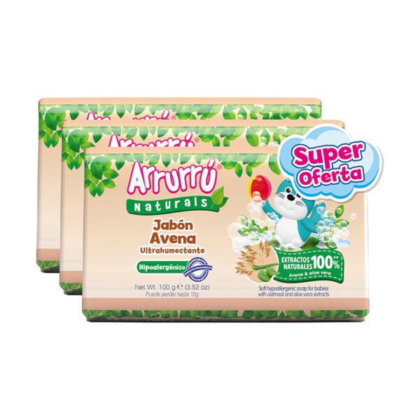 Jabón Arrurru Avena Tripack Precio Especial - Imagen 2