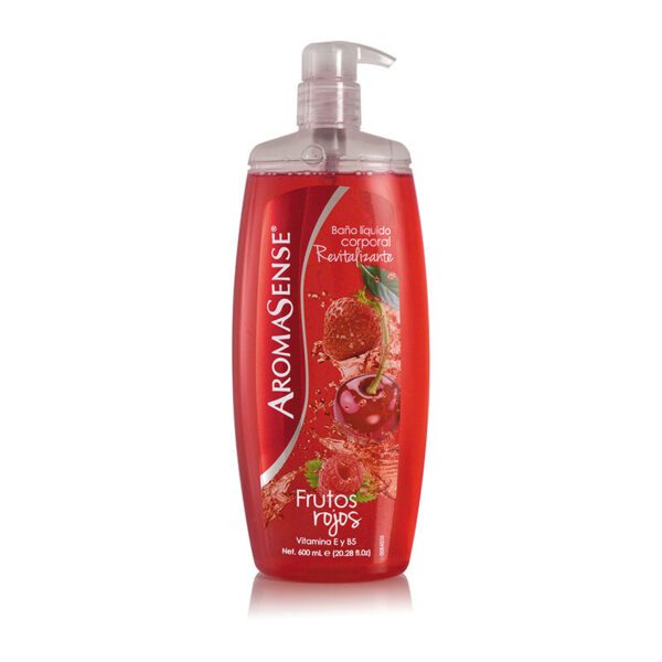 Baño Líquido Corporal Aromasense Frutos Rojos 600 Ml - Imagen 2