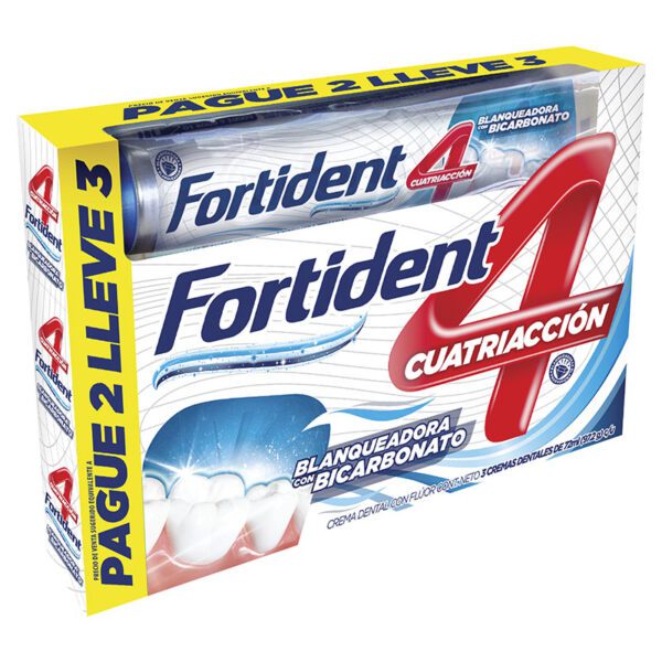 Crema Fortident Blanqueamiento 72 Ml Pague 2 Lleve 3 - Imagen 2