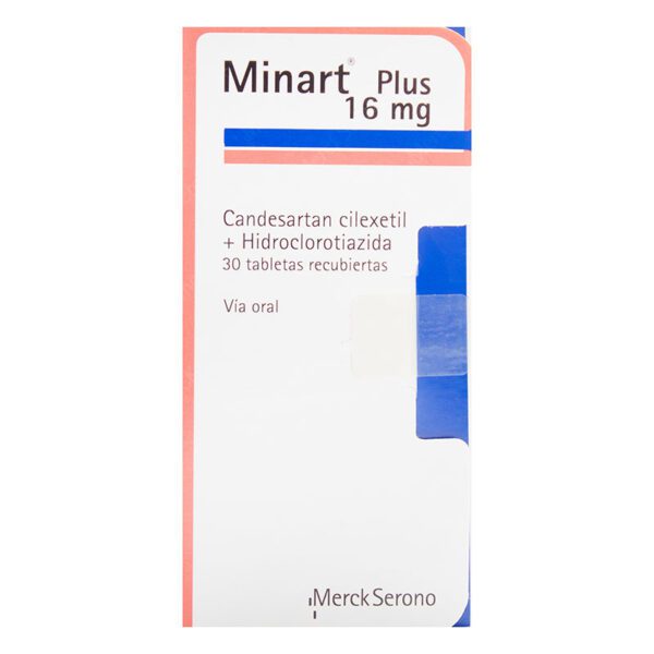 Minart Plus 16/12.5 Mg 30 Tabletas (A) - Imagen 2