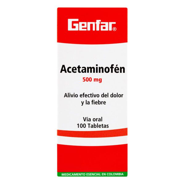 Acetaminofen 500 Mg Sobre 10 Tabletas Gf - Imagen 2