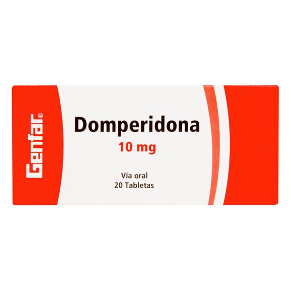 Domperidona 10 Mg 20 Tabletas Gf - Imagen 2