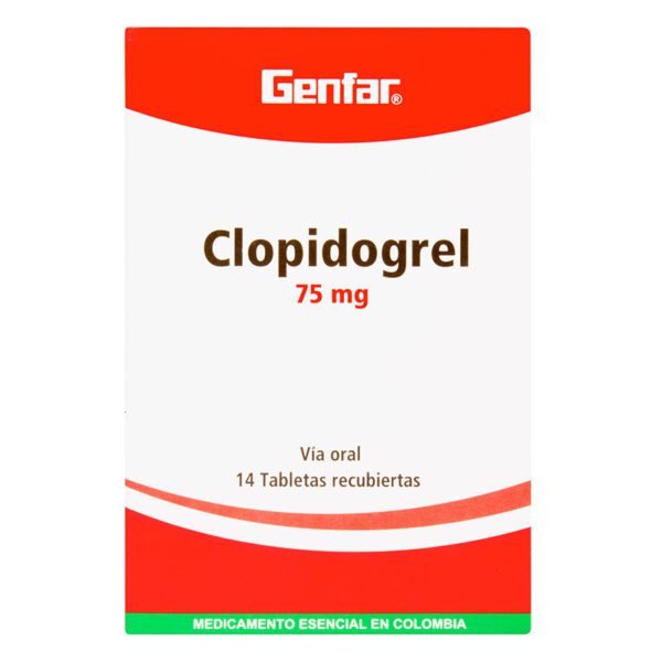 Clopidogrel 75 Mg 14 Tabletas Gf(M)17913 - Imagen 2