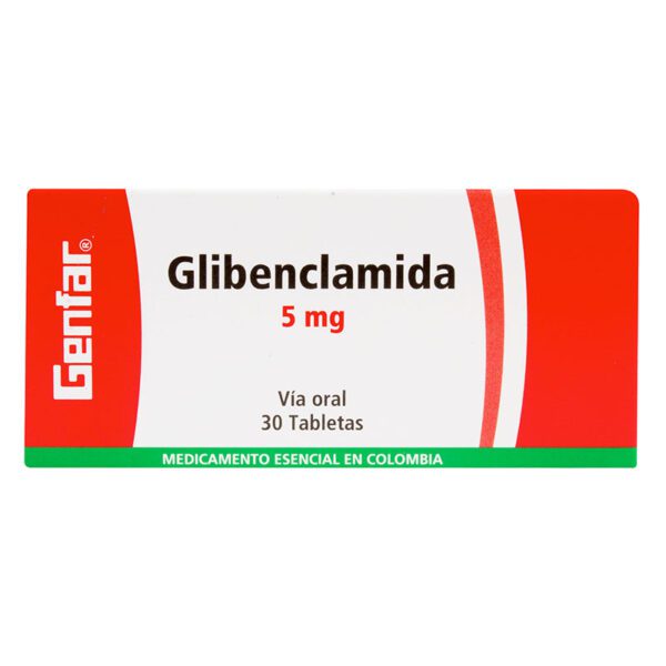 Glibenclamida 5 Mg 30 Tabletas Gf - Imagen 2