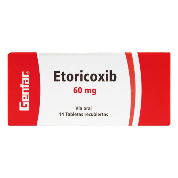 Etoricoxib 60 Mg 14 Tabletas Gf