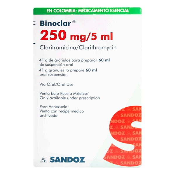 Binoclar 250 Mg Suspension 60 Ml - Imagen 2