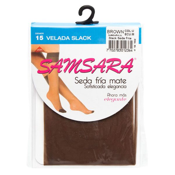 Medias Samsara Slack Seda Fría Brown