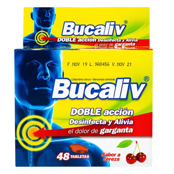 Bucaliv Cereza 48 Tabletas - Imagen 2