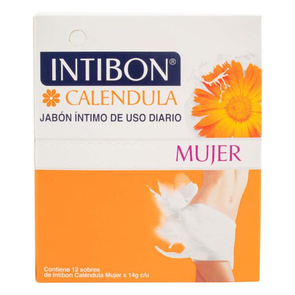 Jabón Íntimo Intibon Mujer Caléndula 12 Sachet