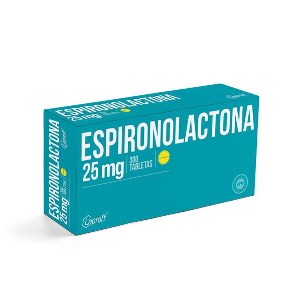 Espironolactona 25 Mg 300 Tabletas Lp