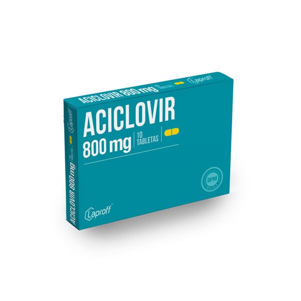 Aciclovir 800 Mg 10 Tabletas Lp