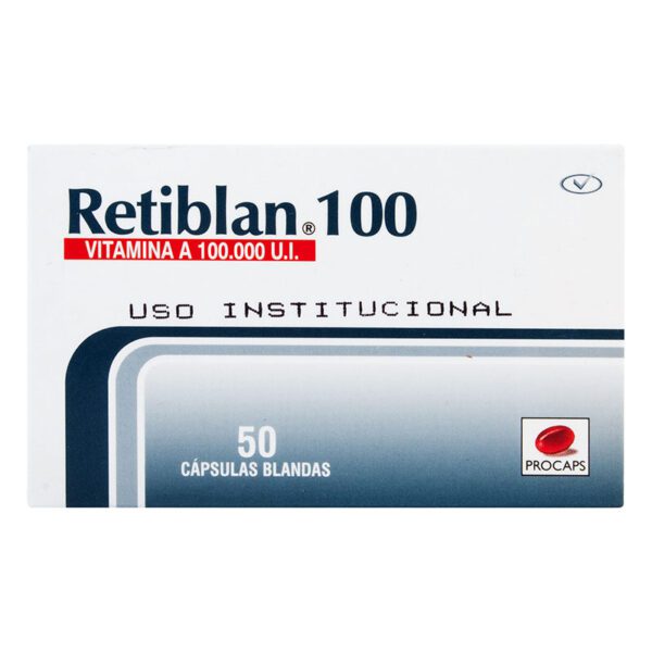 Retiblan 100 Mg 50 Cápsulas