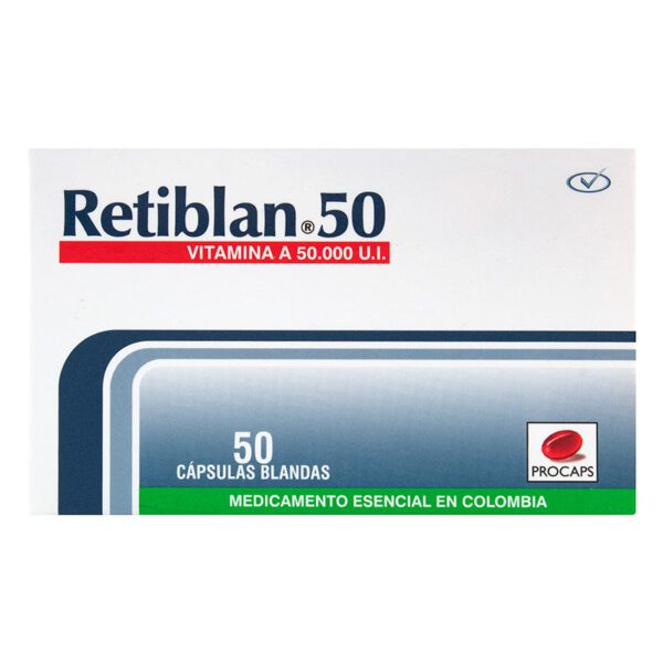 Retiblan 50 Mg 50 Cápsulas