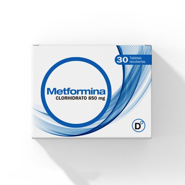 Metformina 850 Mg 30 Tabletas Pc