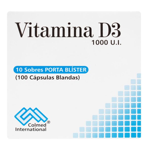 Vitamina D3 1000 Ui 100 Cap 10 Sbs Pc