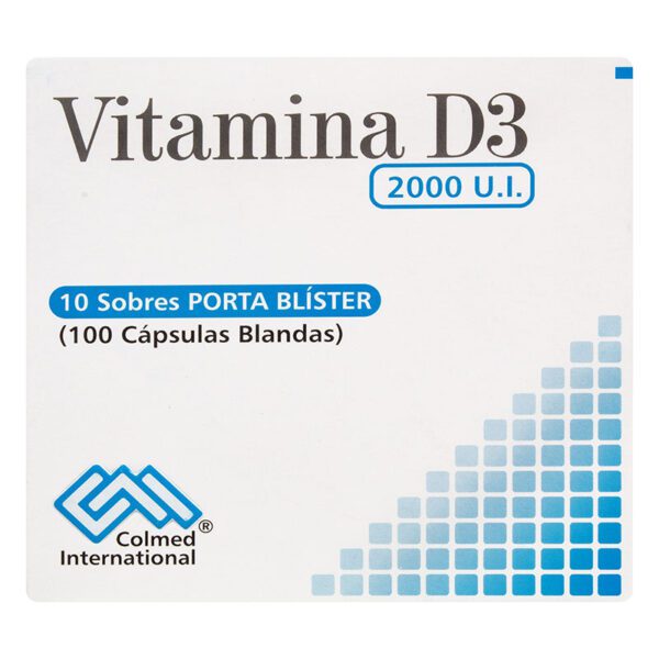 Vitamina D3 2000 Ui 100 Cap 10 Sbs Pc - Imagen 2