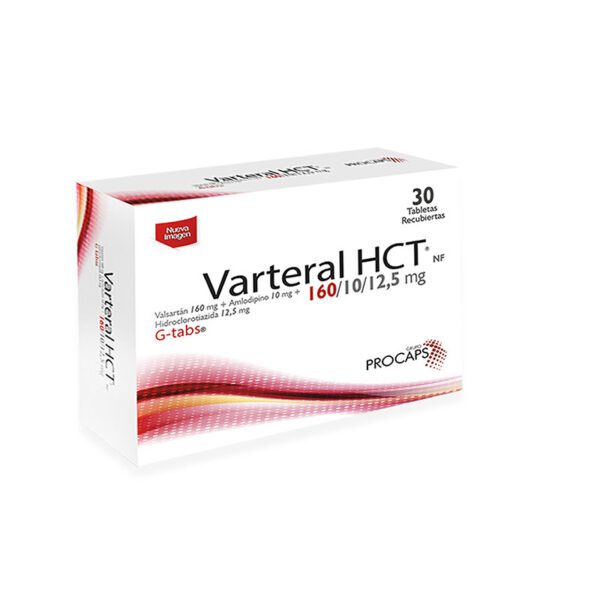 Varteral 160/10 Mg 28 Tabletas