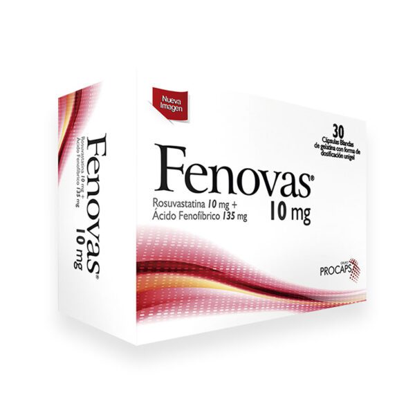 Fenovas 10 Mg 30 Cápsulas Blandas(3%+)(Pae)