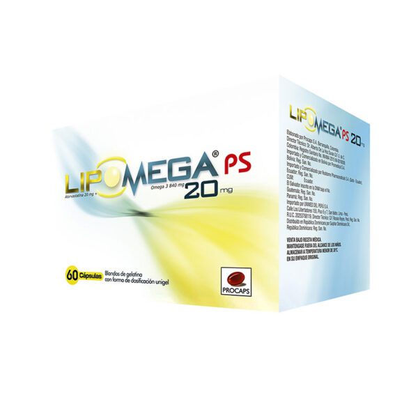 Lipomega 20 Mg 60 Cápsulas (Pae) - Imagen 2