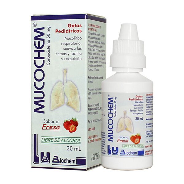 Mucochem Gotas Pediátricas 30 Ml - Imagen 2