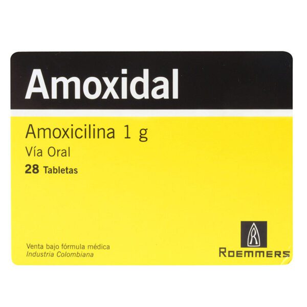 Amoxidal 1 Gramo 28 Tabletas - Imagen 2