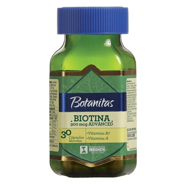 Botanitas Biotina 900Mcg Advanced 30Cap - Imagen 2