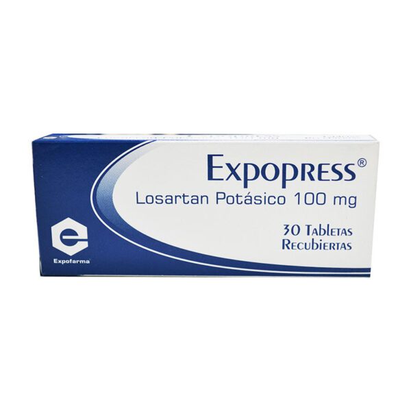 Expopress Losartan Pot.100 Mg 30 Tabletas Ex - Imagen 2