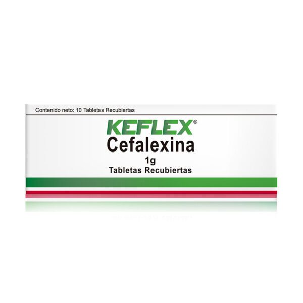 Keflex 1 Gr 10 Tabletas (3%+)(A)(Pae) - Imagen 2