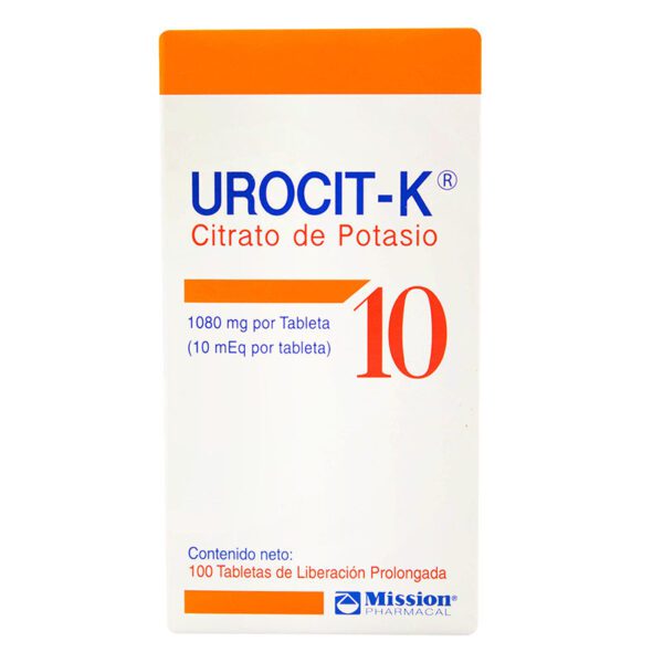 Urocit K 10 Meq Frasco 100 Tabletas (A)(Pae)