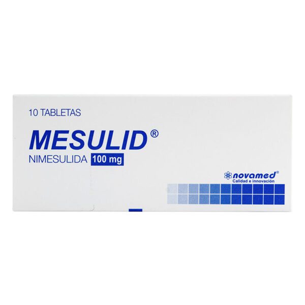 Mesulid 100 Mg 10 Comprimidos (3%+)(Pae)